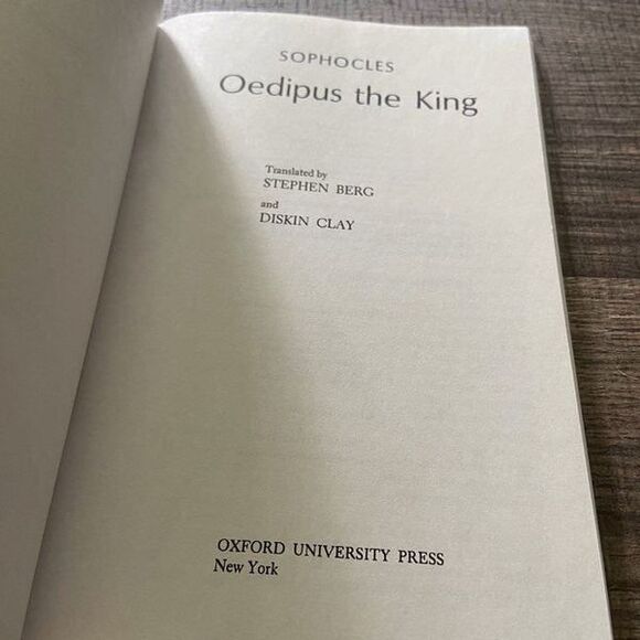 Oedipus the king Book (sophocles) - Picture 4 of 9
